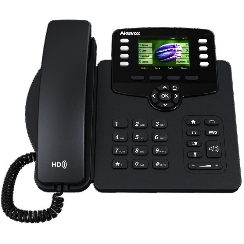 Téléphone filaire IP Akuvox Gigabit Color SP-R63G PoE