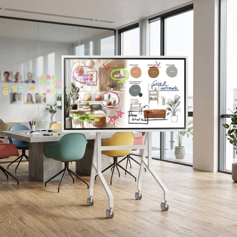 Pack Écran interactif Samsung Flip Pro WMFX 65'' + Support mobile Neomounts