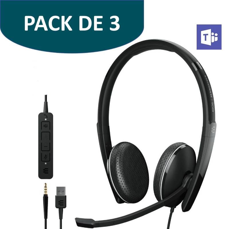 Pack de 3 EPOS Adapt 165T USB II MS