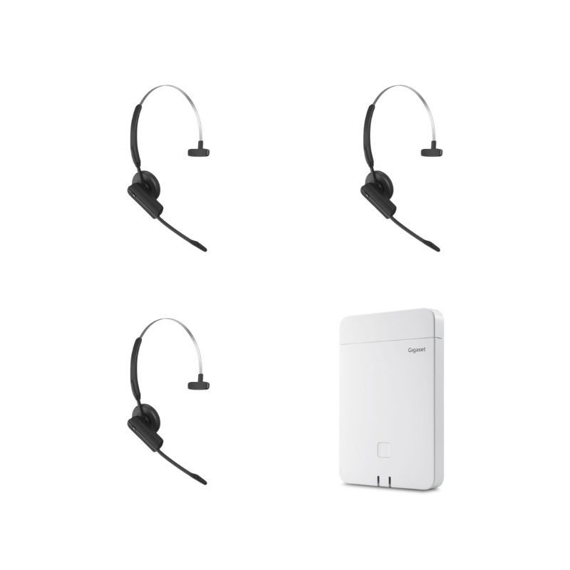Pack 3 casques Gigaset CH21D PRO + Base Gigaset N770 IP PRO