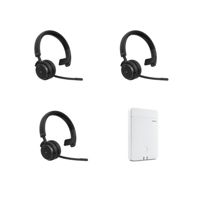 Pack 3 casques Gigaset CH41D PRO + Base Gigaset N770 IP PRO