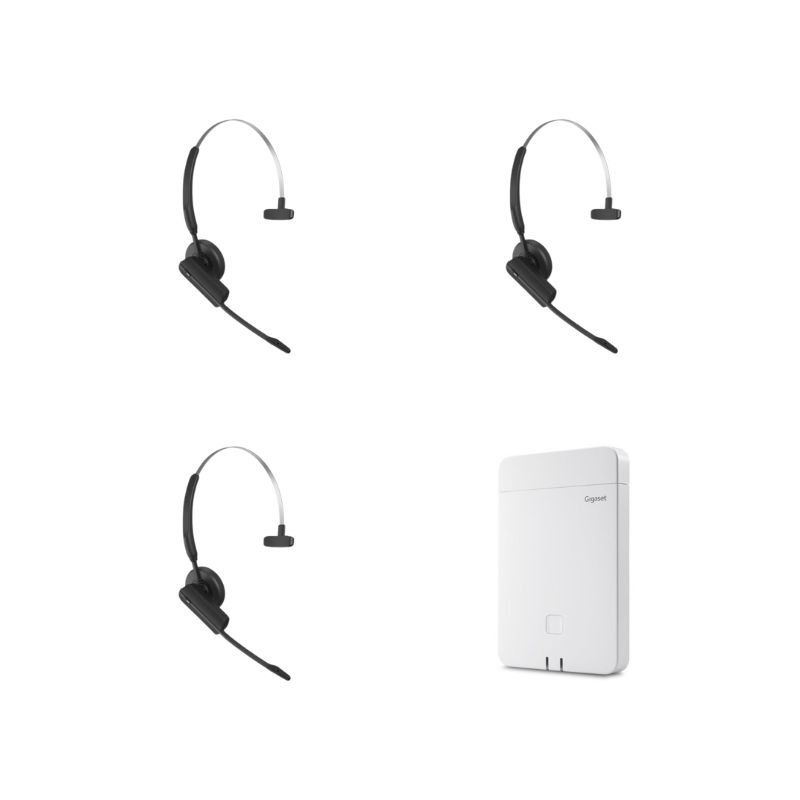 Pack 3 casques Gigaset CH21D PRO + Base Gigaset N870 IP PRO