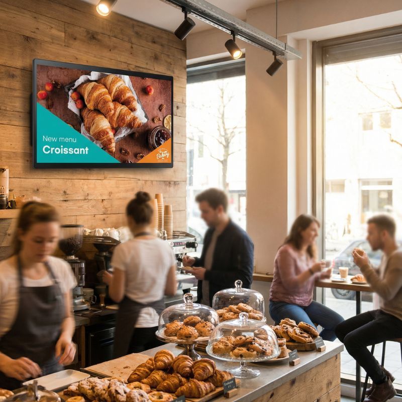 Pack écran Full HD Samsung QB24C-T 24'' + support mural Neomounts