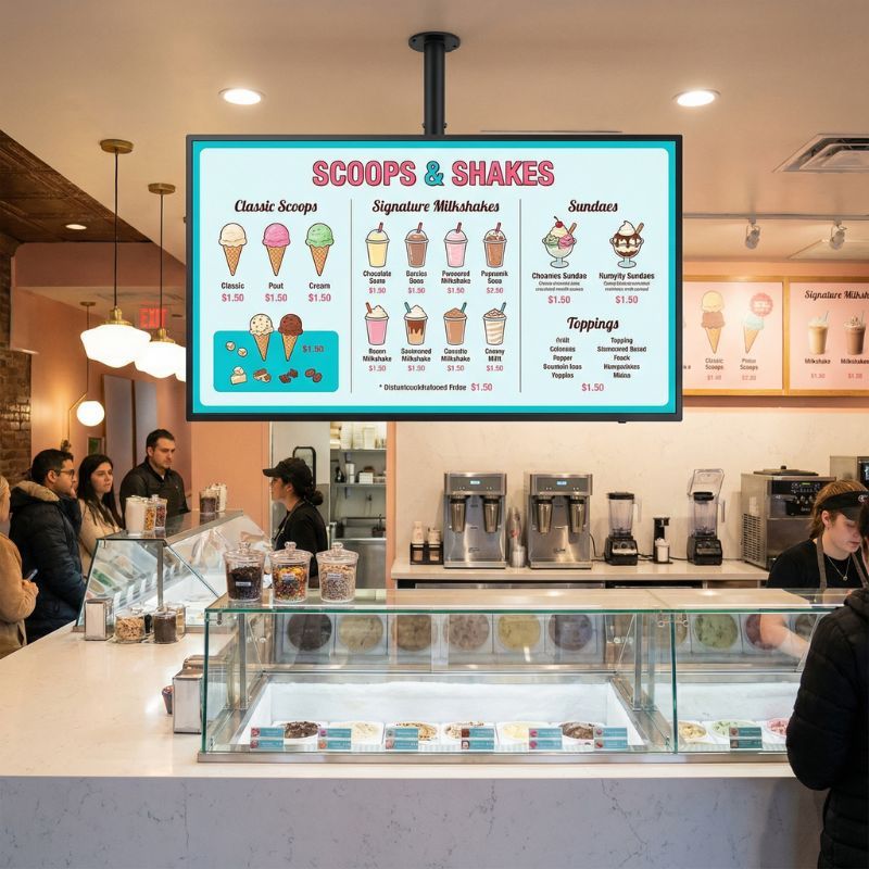 Pack écran 4K Sony FW-50BZ30L 50'' + support plafond Neomounts