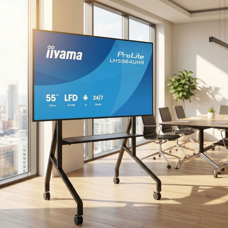 Pack iiyama ProLite LH5564UHS-B1AG 55" + support mobile Neomounts