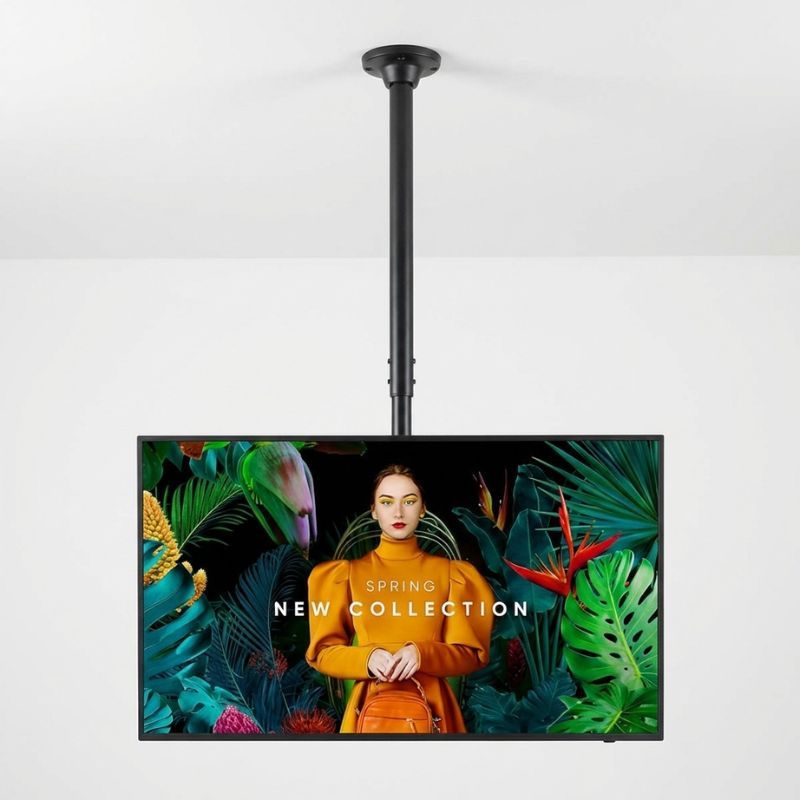 Pack écran 4K Samsung QBC 75" + Support plafond Neomounts FPMA-C340BLACK