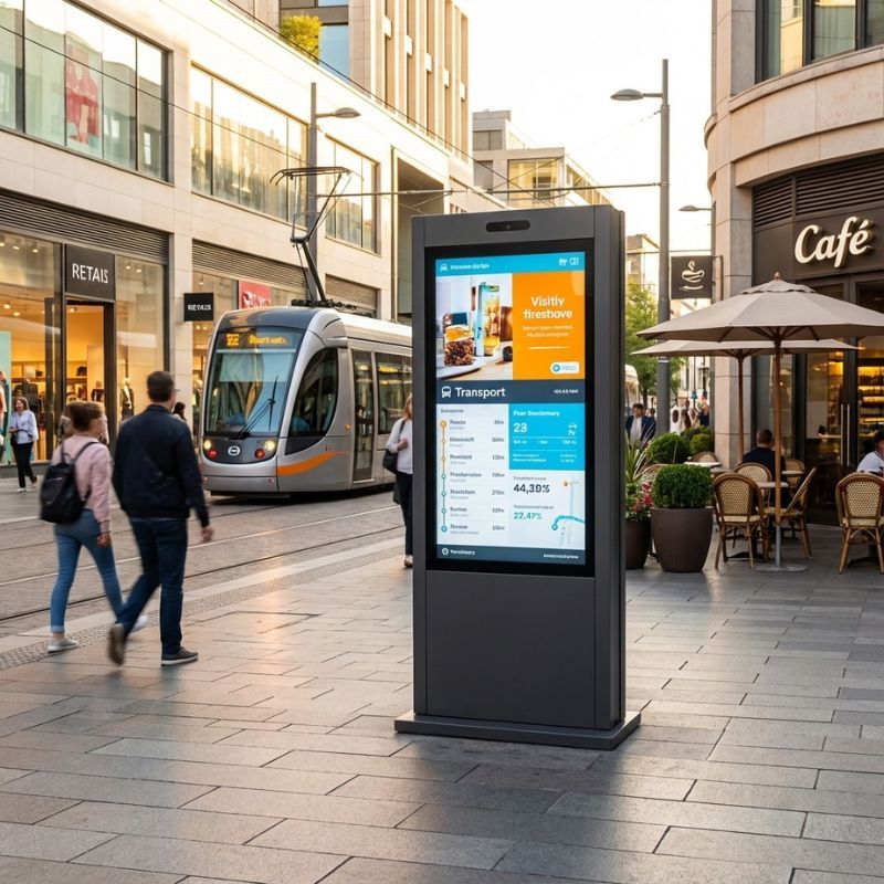 Kimex totem vidéo outdoor 65''