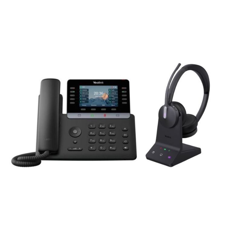 Pack téléphone IP Yealink SIP-T74W + Casque DECT WH64 Duo