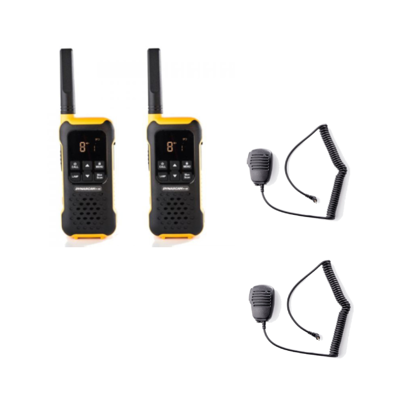 Dynascan F-15 avec 2 micros haut-parleurs | Talkies Walkies