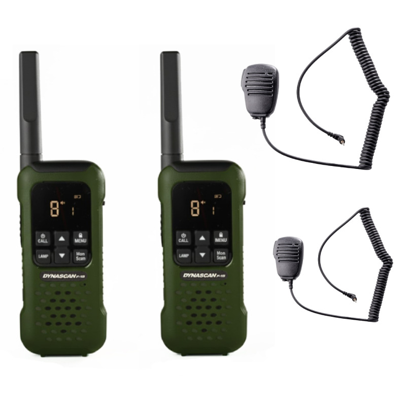 Dynascan F-15 avec 2 micros haut-parleurs | Talkies Walkies