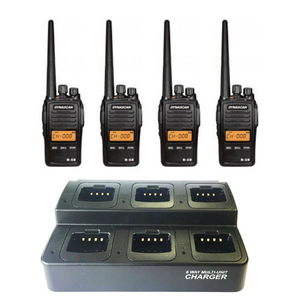 Pack de 4 Dynascan R-58 + chargeur multiple