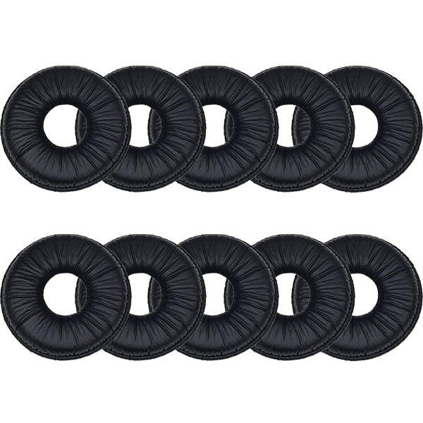 10 coussinets en simili cuir - diamètre 4 cm