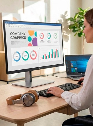 HP Moniteur FHD E27 G5 - Onedirect