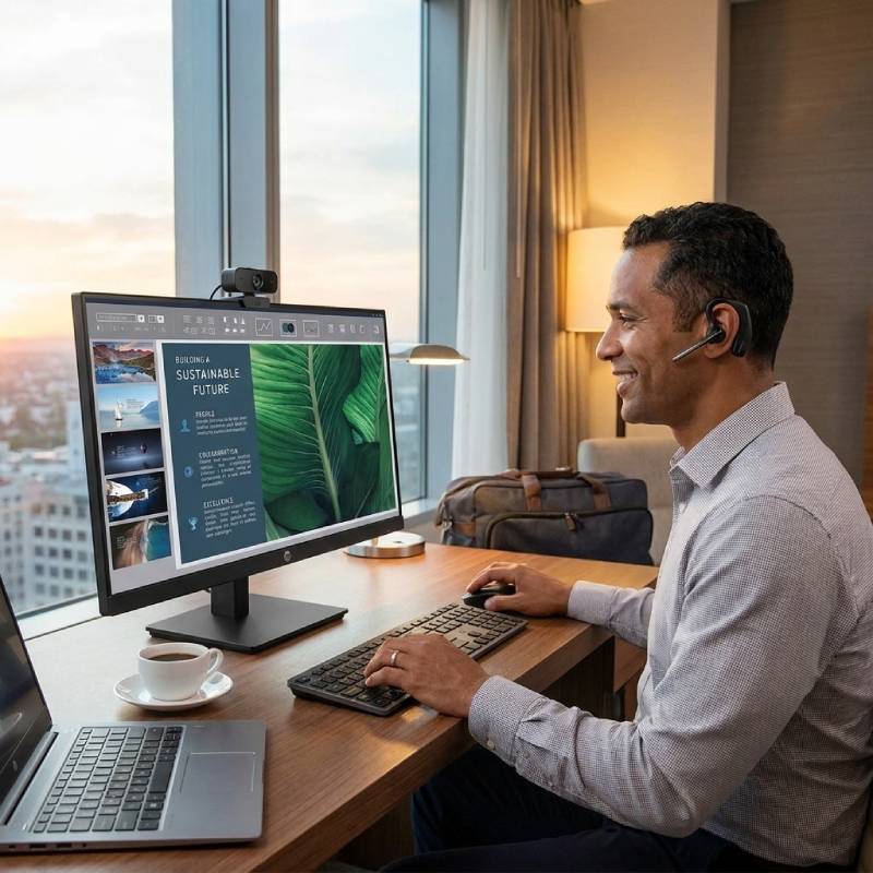 HP Kit Collaboration Mobile pour Travail Hybride