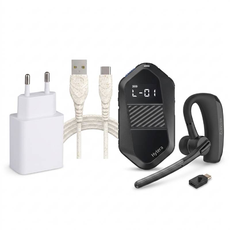 Pack Radio Hytera S1e avec chargeur + Oreillette Cleyver