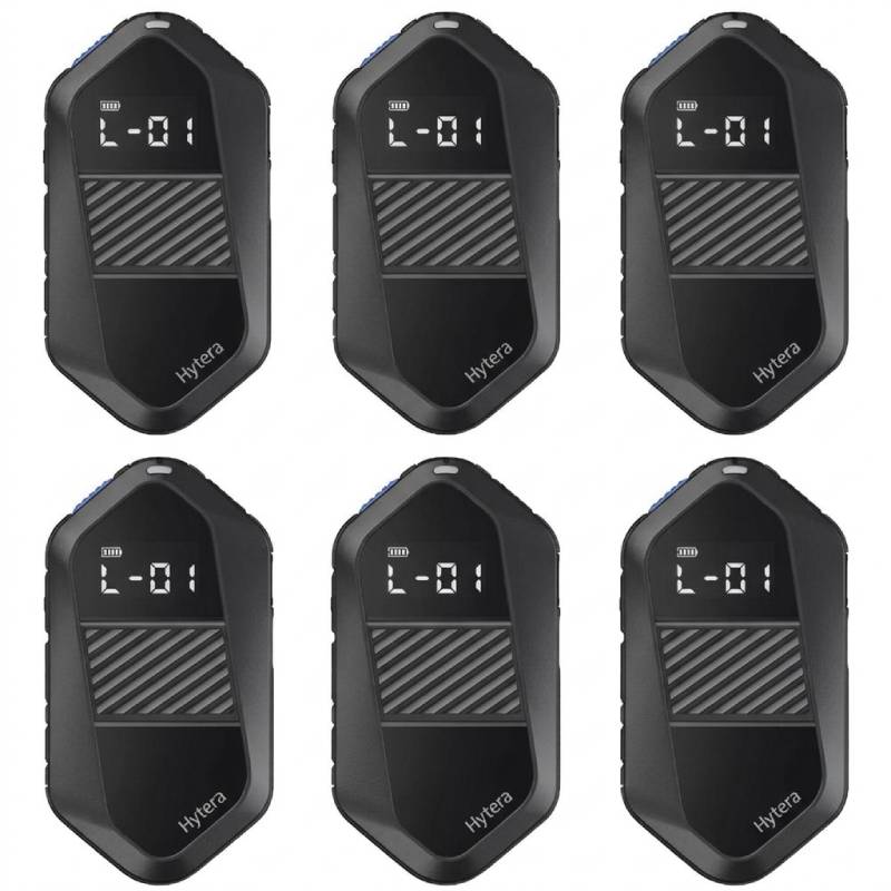 Pack de 6 talkies walkies PMR446 Hytera S1e