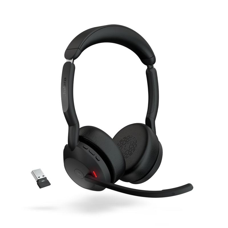Jabra Evolve2 55 stéréo MS + dongle Link380a Reconditionné