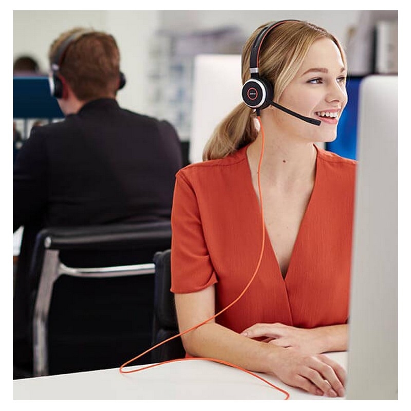 Jabra Cordon USB Avec Télécommande Pour Casque Evolve 40 MS, Contrôle Volume Et Sourdine, Certifié Microsoft