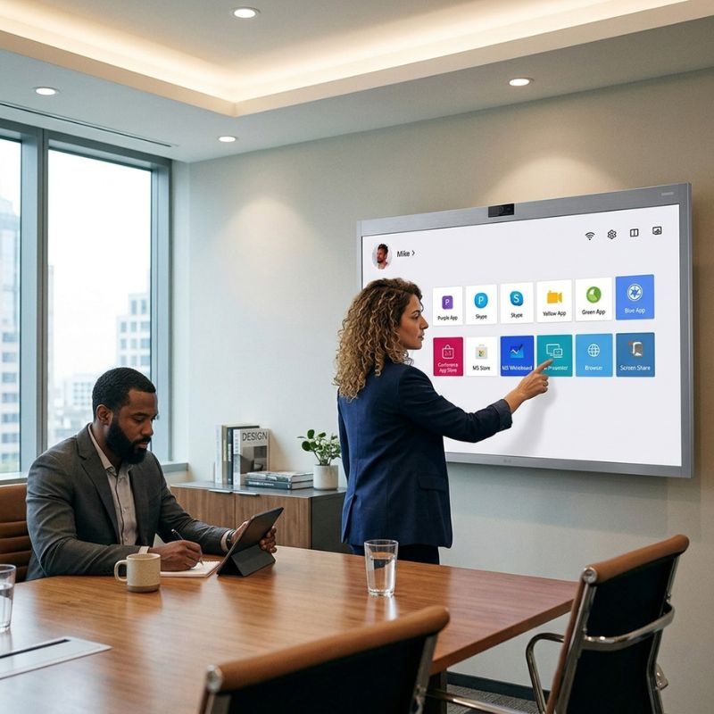LG One:Quick Works 55CT5WN-B Écran de visioconférence 55''
