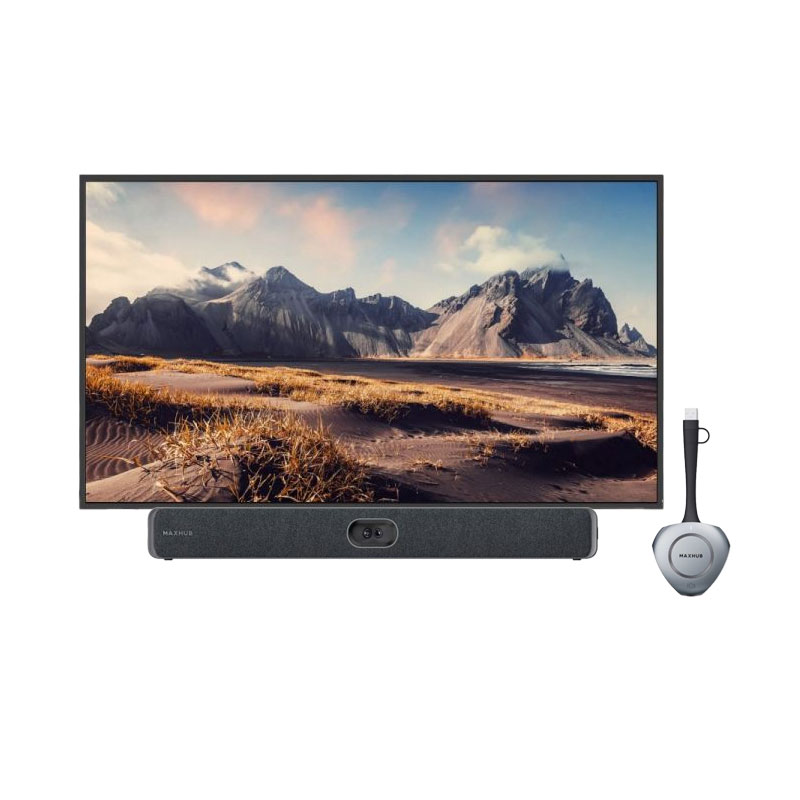 Kit Visio Maxhub Barre U50 + Ecran 65'' CMA + Dongle WT13M