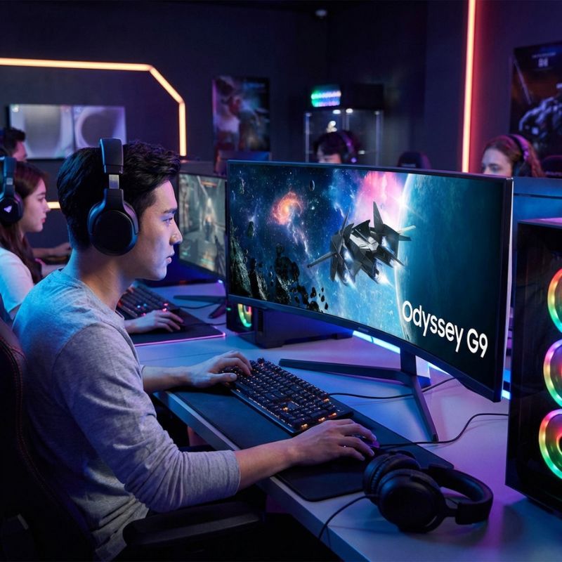 Samsung Odyssey G9 G95C Moniteur incurvé DQHD 49''
