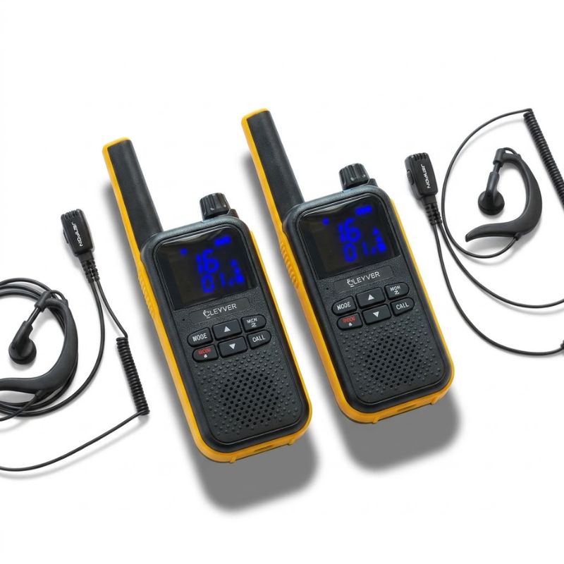 Pack 2 talkies walkies Cleyver Talk 54 + 2 contours d'oreille BR1708
