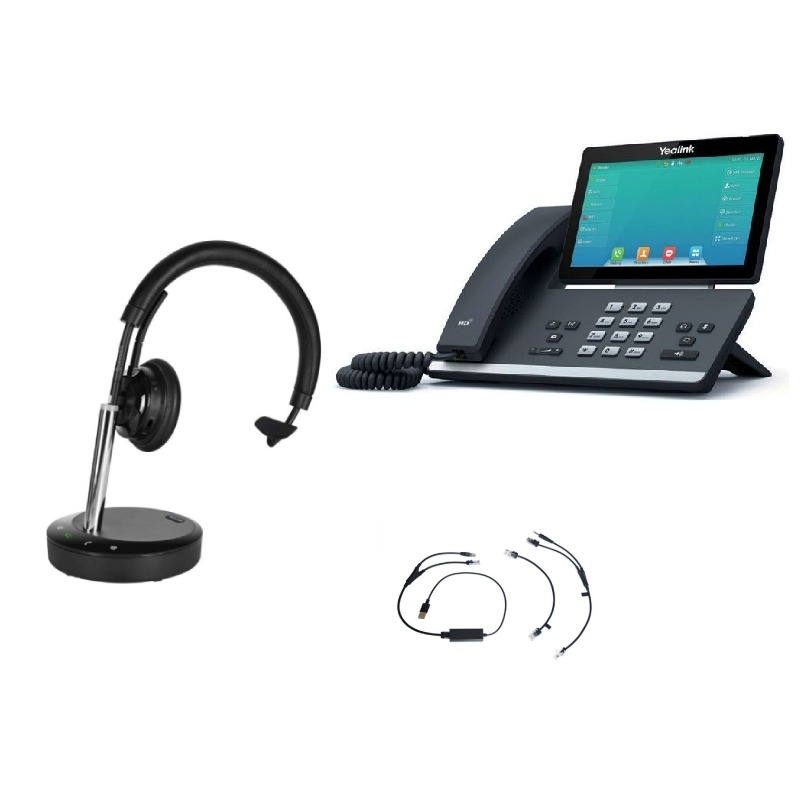 Pack Yealink T57W + décroché électronique + Cleyver DECT Office