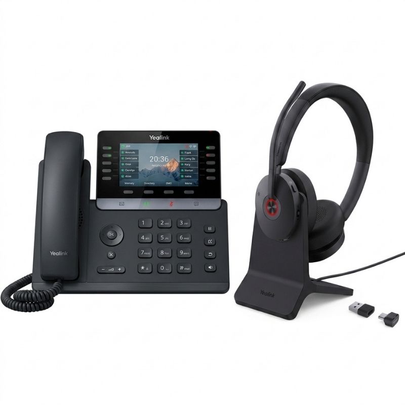 Pack téléphone IP Yealink T74 LTE 4G + casque Yealink BH74 MS