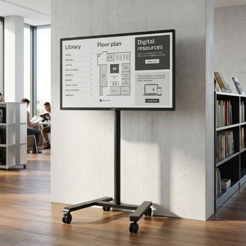 Pack Philips Tableaux 5150I ePaper 32'' + Support mobile B-Tech BT7504