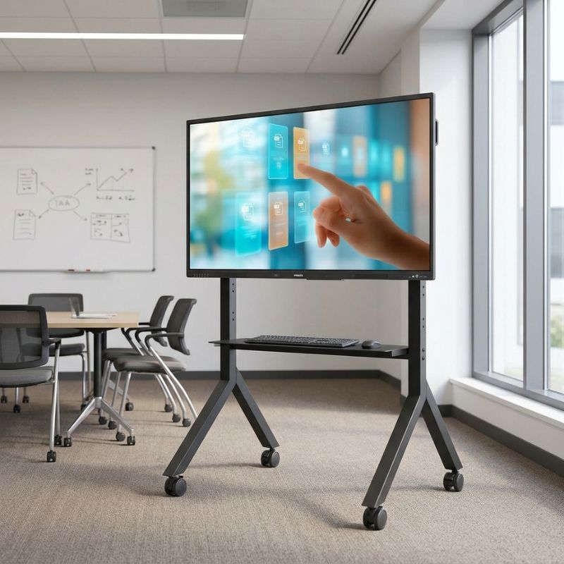 Pack Écran tactile Philips E-Line 75'' + Support mobile B-Tech BT8545