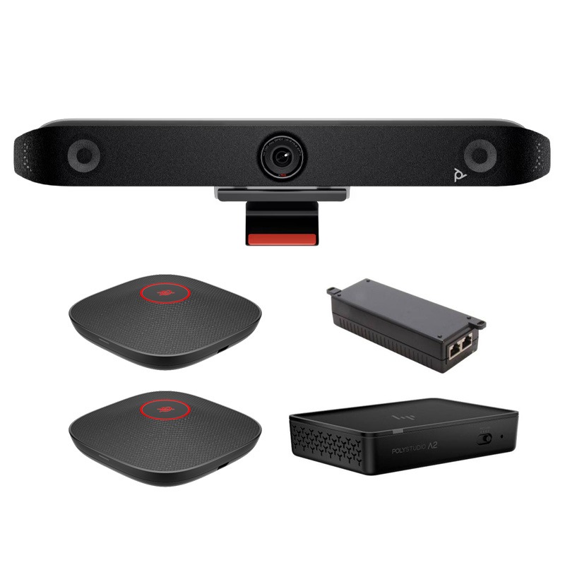 Salle moyenne BYOD – Kit Poly Studio V52 + 2x Mic A2