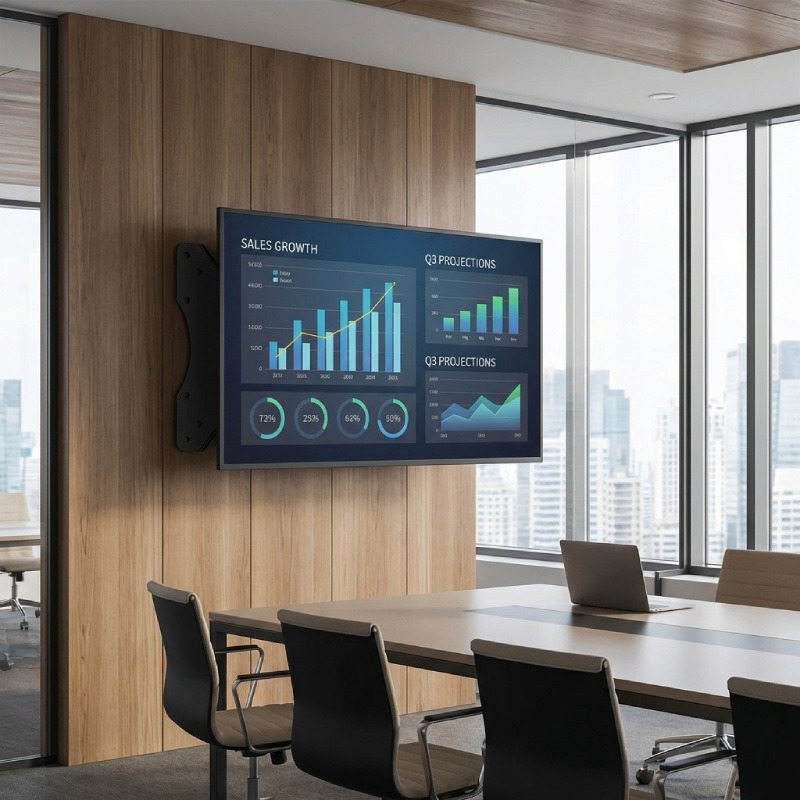 Pack écran 4K Samsung QBC 55'' + support mural Vision VFM-W2X2TV2