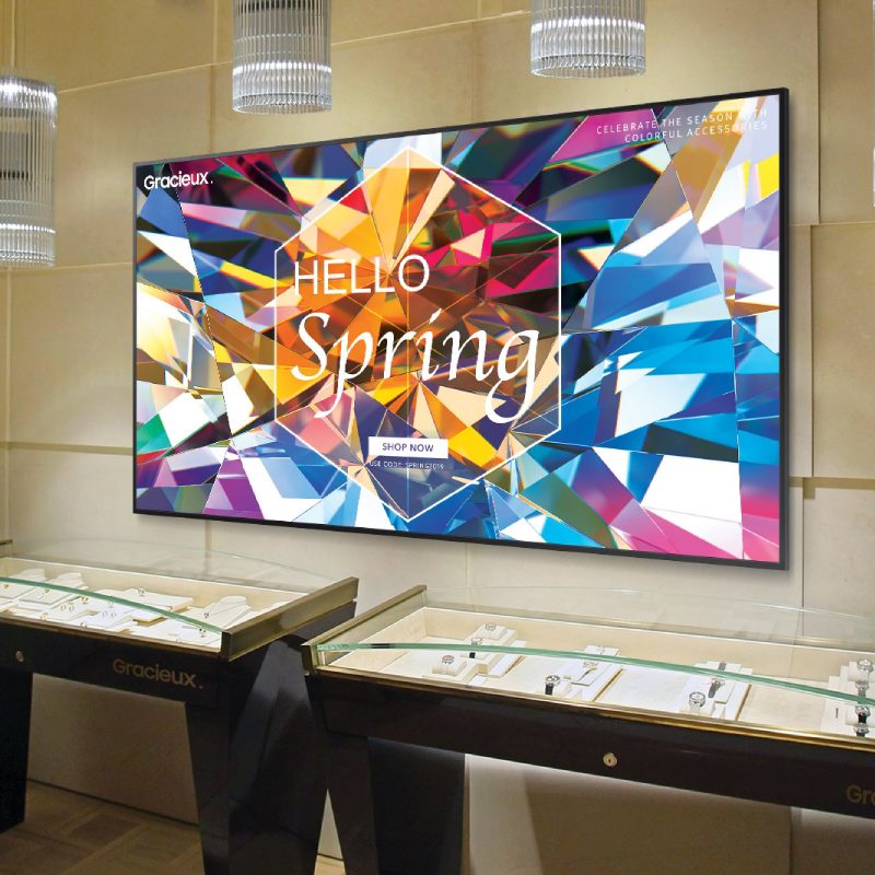 Samsung QB98T-B Écran 98 Pouces 4K pour Digital Signage