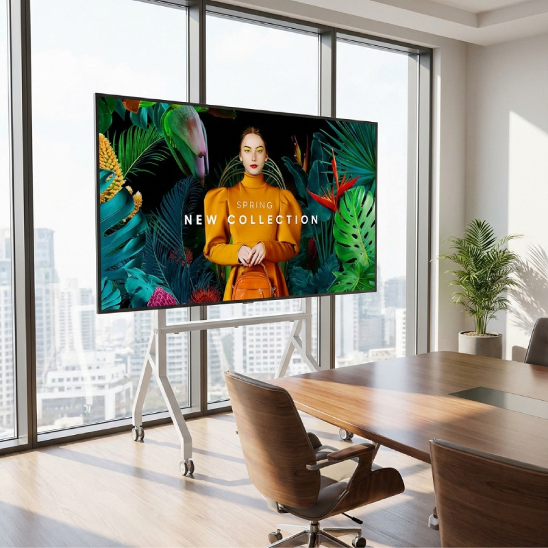 Pack écran 4K Samsung QMC 85'' + support mobile Neomounts