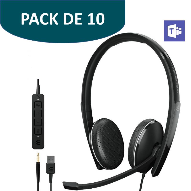 Pack de 10 EPOS Adapt 165T USB II MS