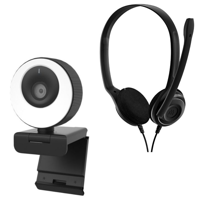 EPOS PC8 USB + Webcam Cleyver USB | Pack Télétravail