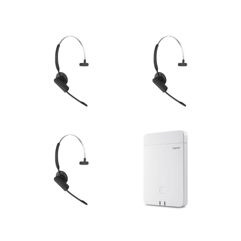 Pack 3 casques Gigaset CH21D PRO + Base Gigaset N770 IP PRO