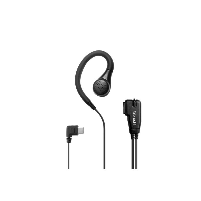 Albrecht TecTalk Biz Oreillette contour d’oreille avec PTT (câble 50 cm, USB-C)