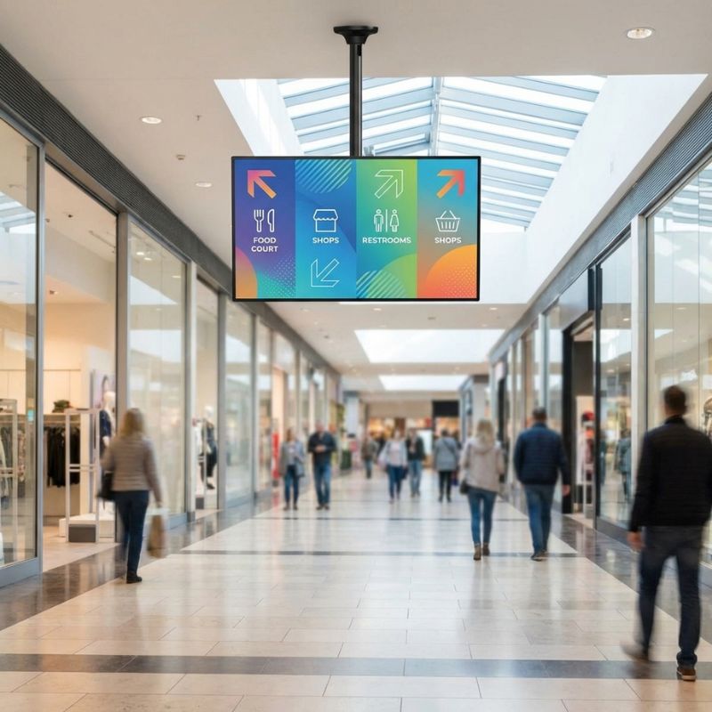 Pack écran iiyama ProLite LH6560UHS-B2AG 65" + Support plafond Neomounts