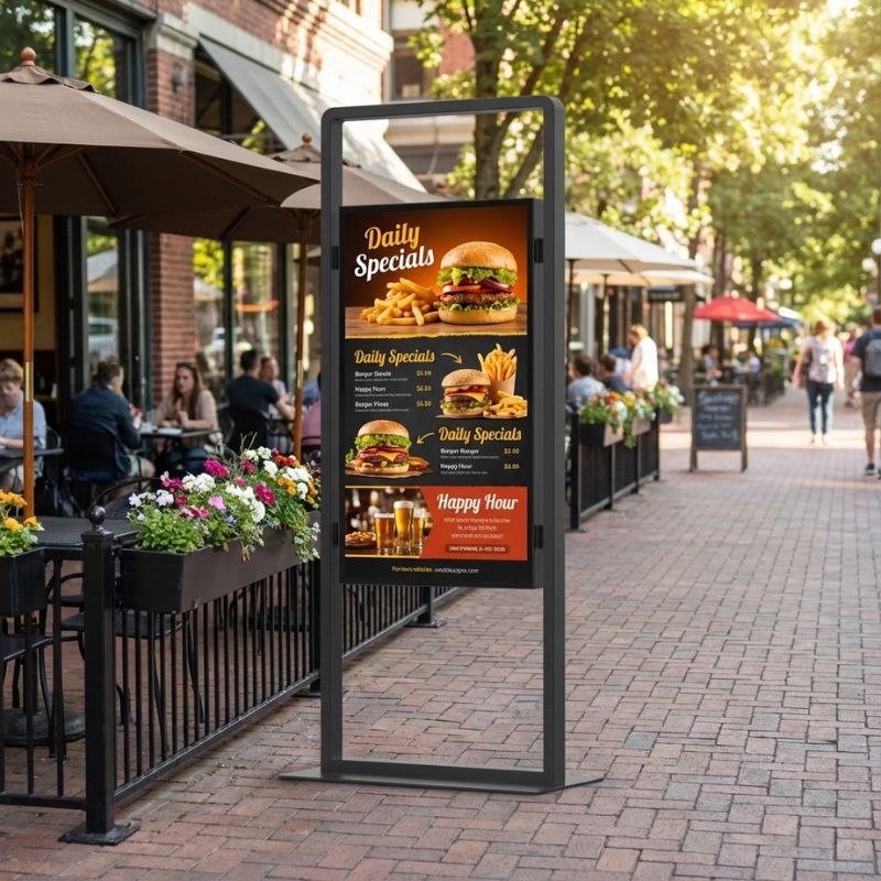 Kimex totem vidéo outdoor 55'' 3000cd