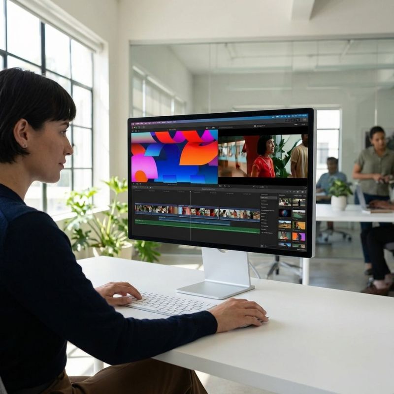 Apple Studio Display 27'' 5K verre nano-texturé, socle inclinable