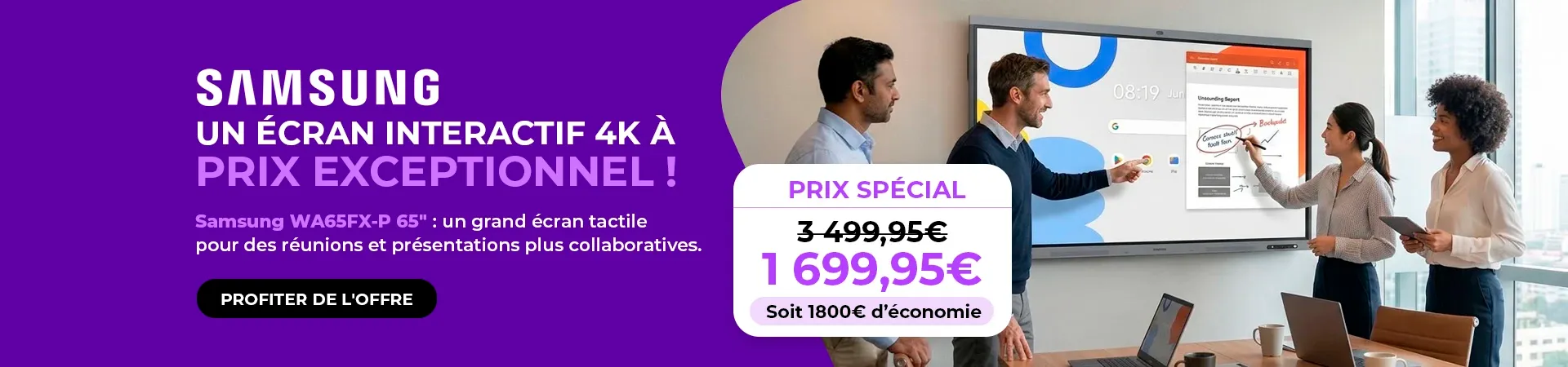 Samsung Interactive WAFX-P 4K 65 pouces