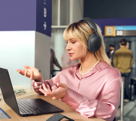 Casque Logitech avec microphone pour les appels et réunions professionnels