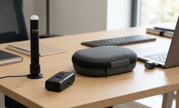 Accessoires de transport et adaptateurs USB pour casques audio professionnels