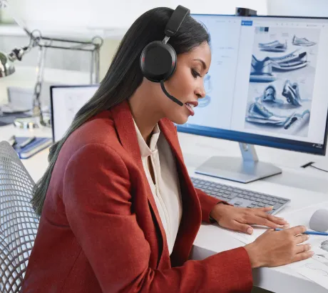 Casque PC avec micro pour les appels et les visioconférences sur ordinateur