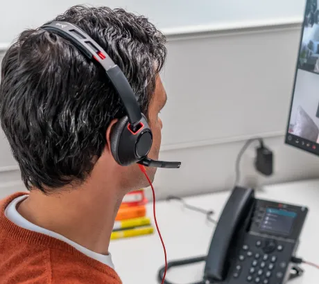 Casque pour téléphone fixe avec microphone pour les appels professionnels