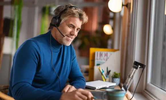 Casque micro filaire professionnel