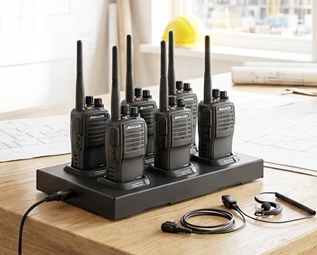 Talkies Walkies avec chargeurs / batteries