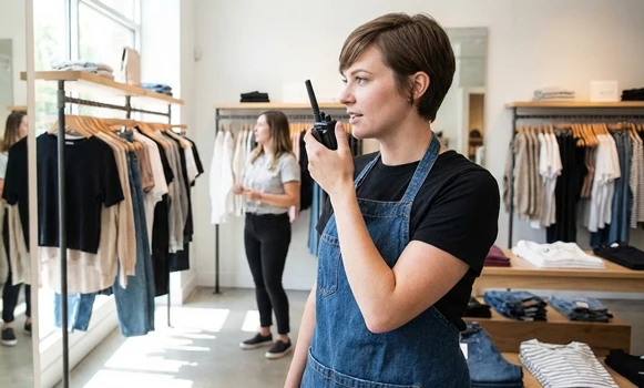 Talkie walkie pour magasin