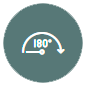 Caméra unique à 180°